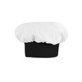 White / Black Chef Designs Chef Hat